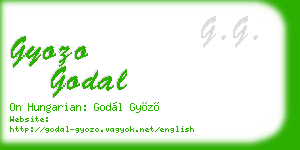 gyozo godal business card